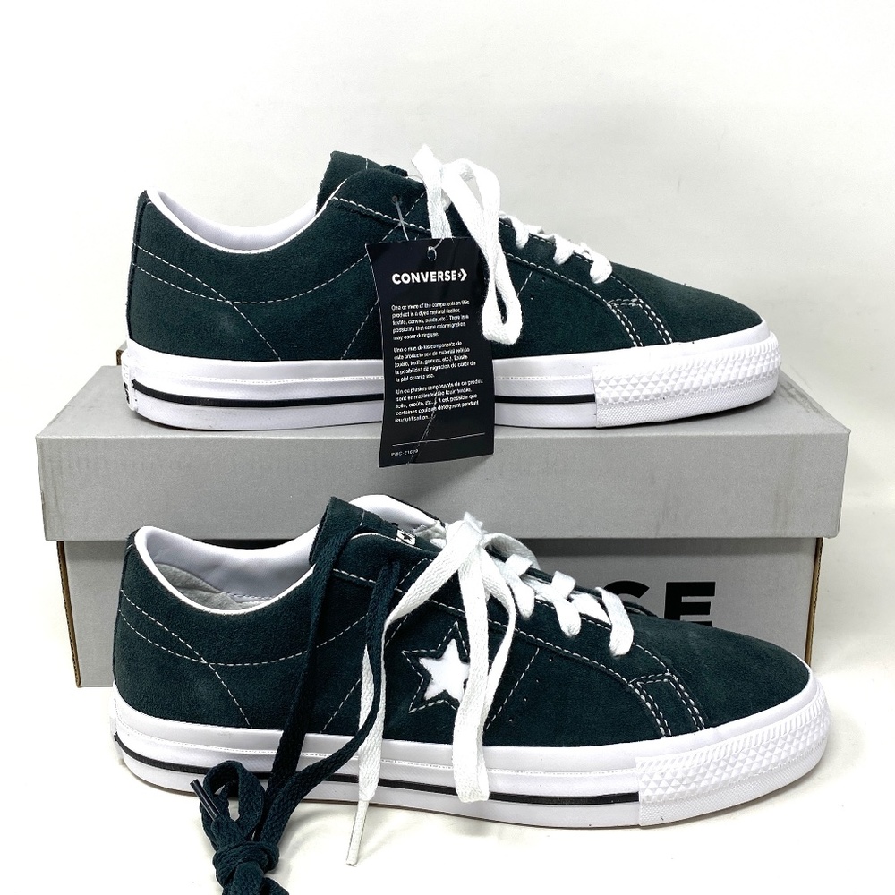 Converse Cons One Star Pro OX Low Top Seawood Black Suede Women Sneakers 171977C - Picture 2 of 10